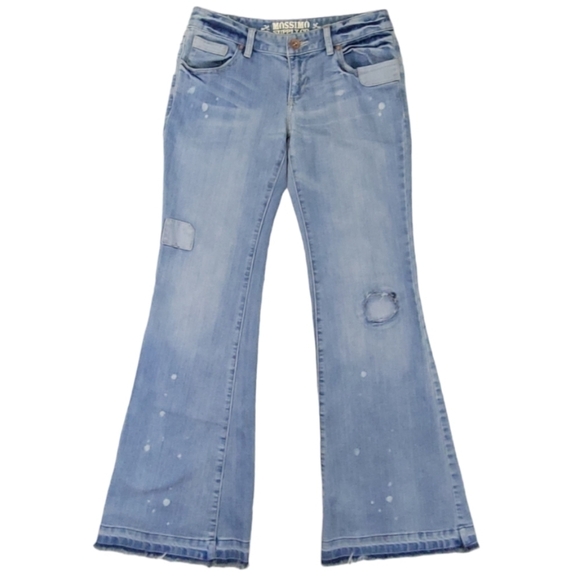 Mossimo Denim Jeans Low Rise Super Flare Size 7 - Picture 1 of 17